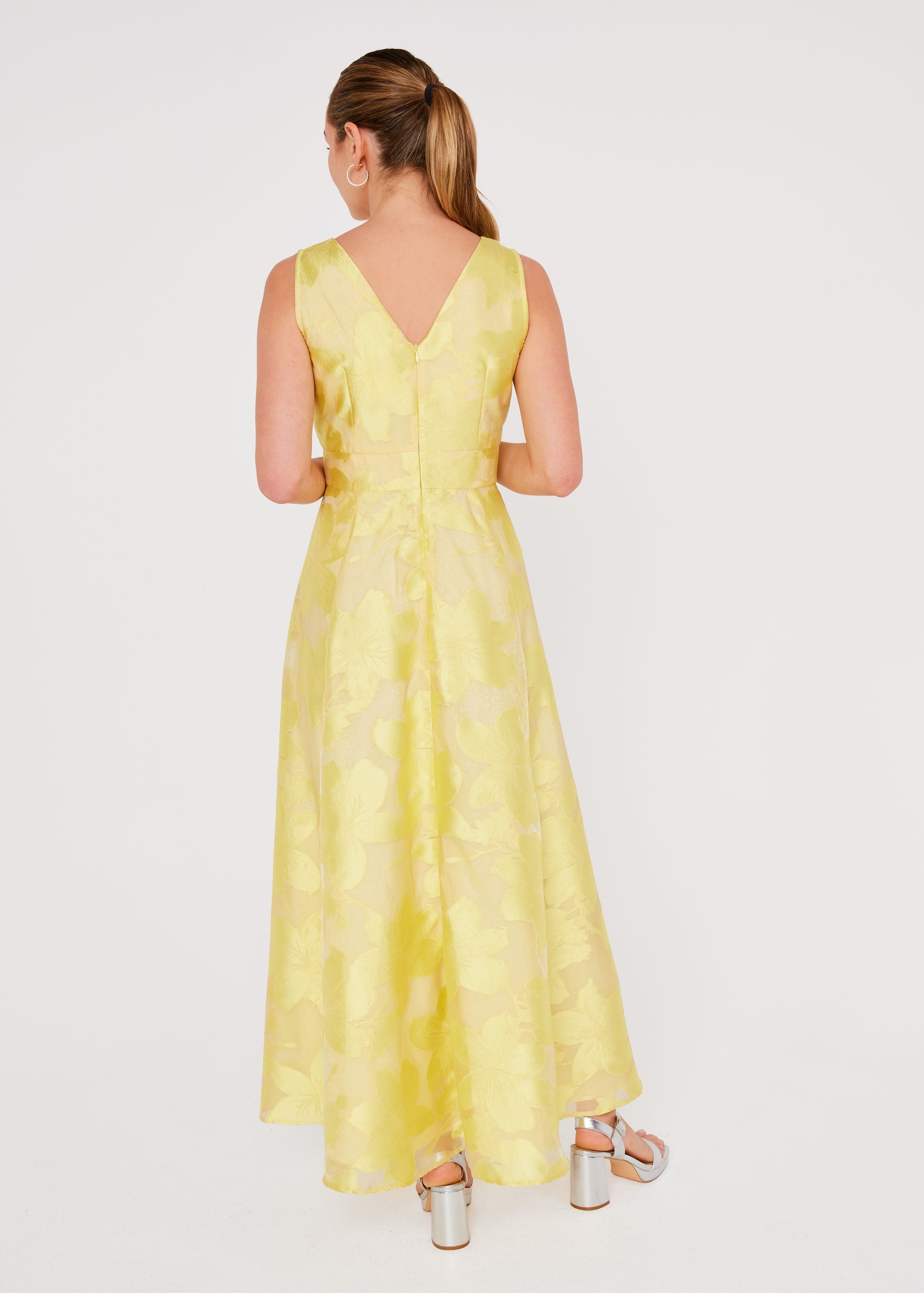 Martha Gown Yellow Azalea Organza