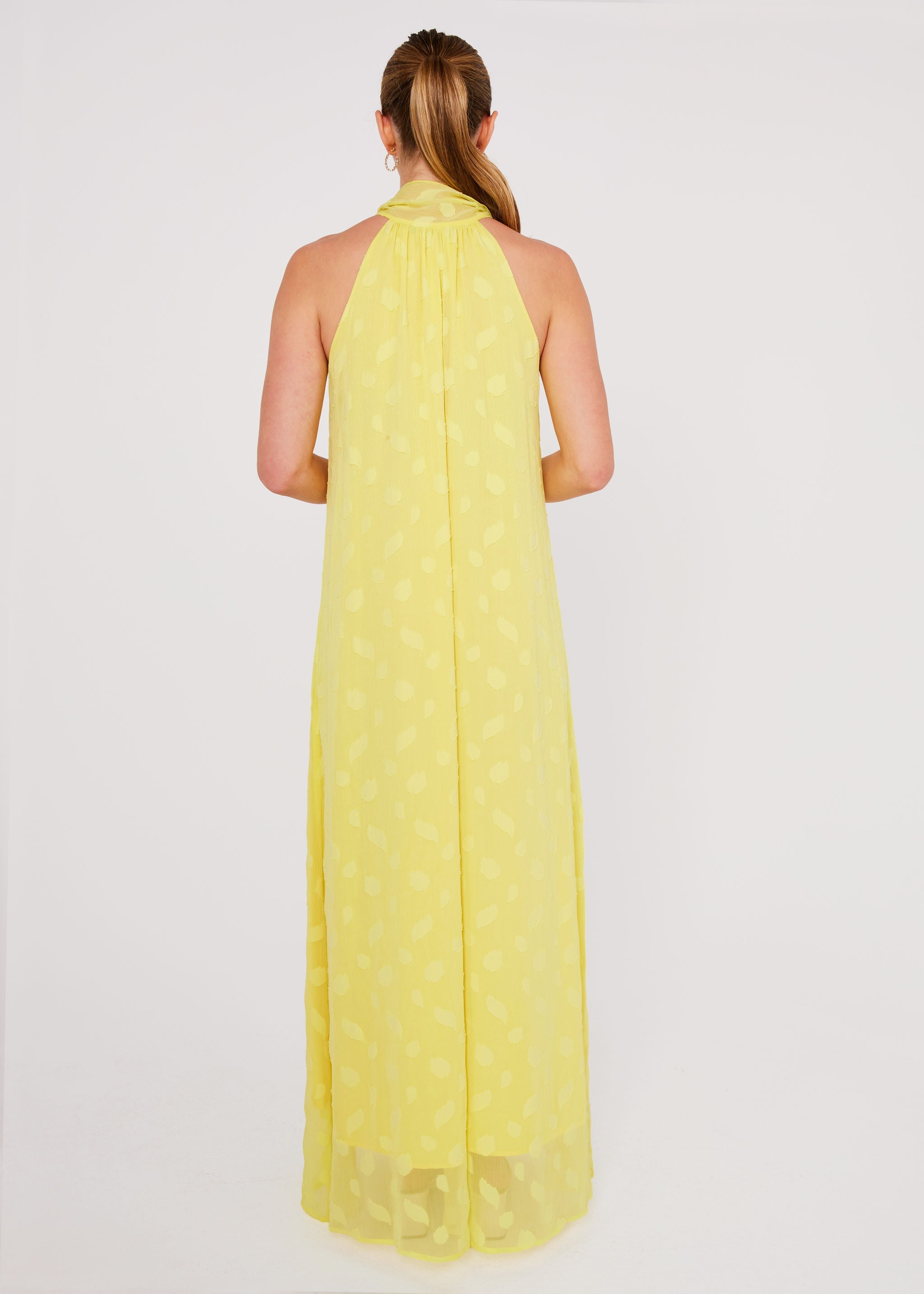 Rory Gown Lemon Leaf Chiffon