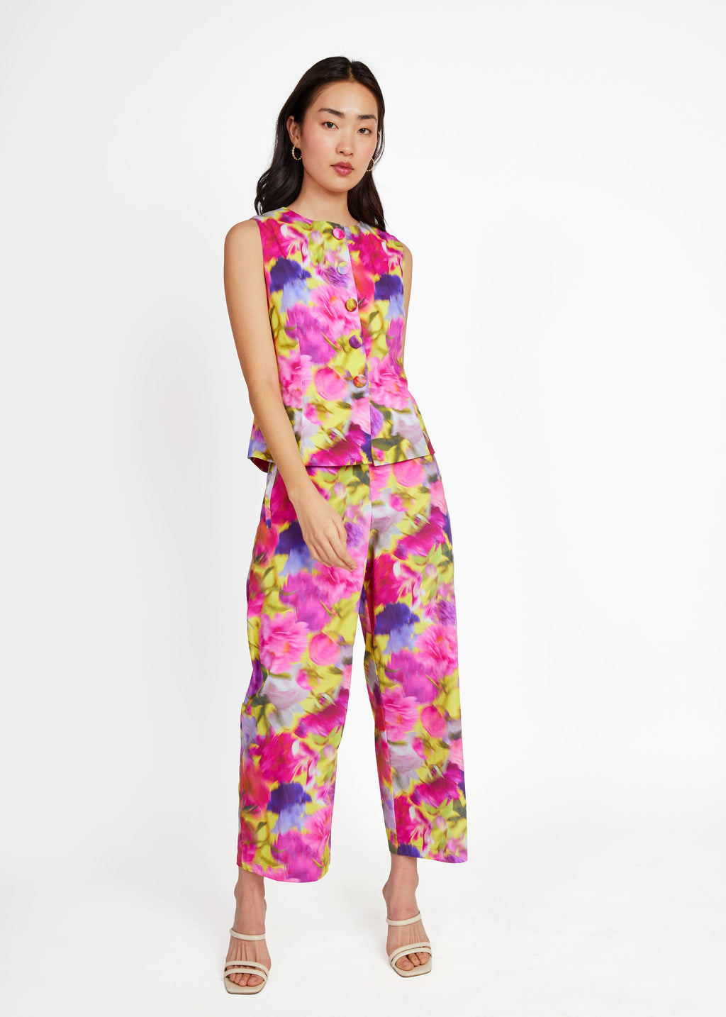 Callie Top Art Bloom Poplin