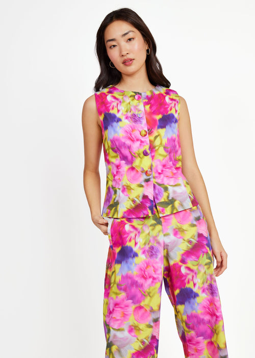Callie Top Art Bloom Poplin