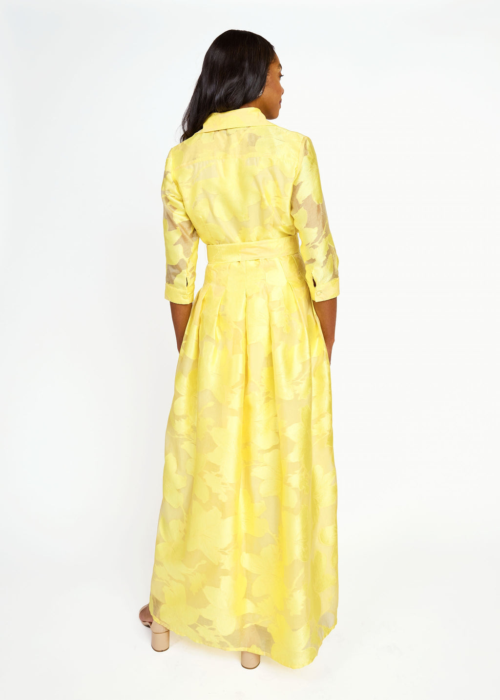 Cecilia Gown Yellow Azalea Organza