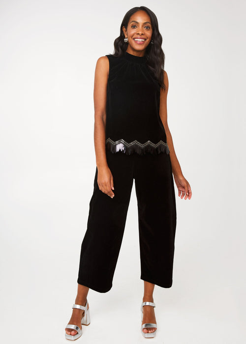 Brynn Top Black Velvet
