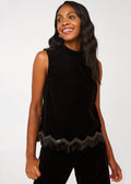Brynn Top Black Velvet