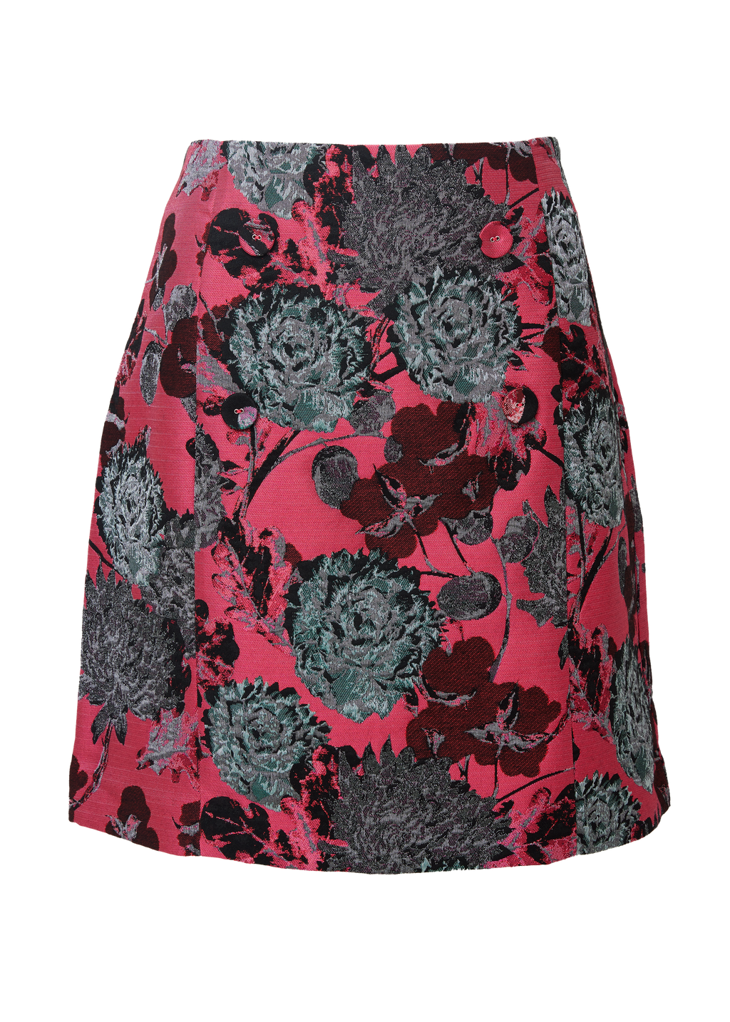 Jessica Skirt Hot Pink Vintage Dahlia Jacquard