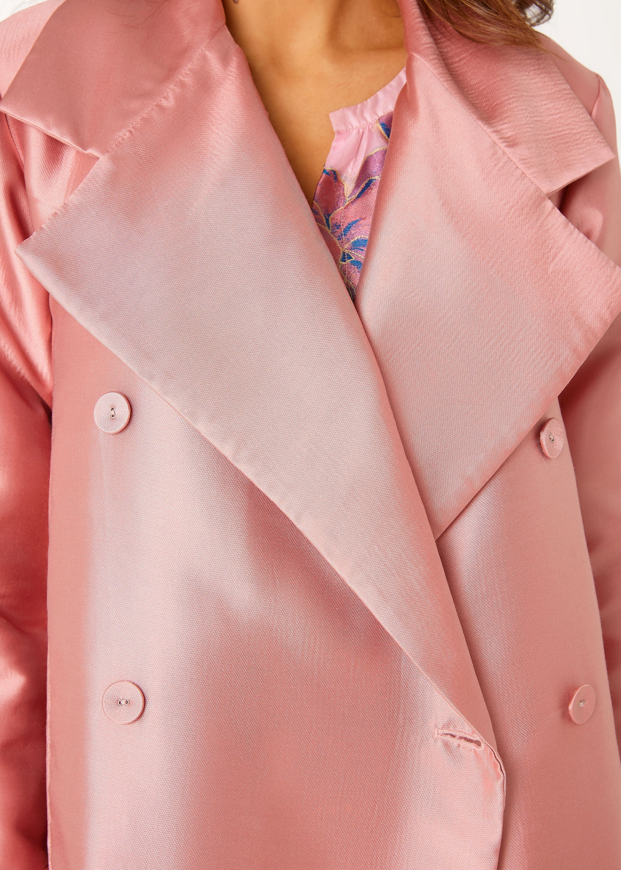 Marisol Coat Blush Mikado