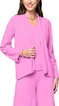 Amy Shawl Collar Cardigan ; Peony