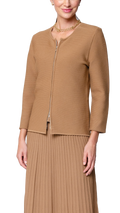 Meg Ripple-Knit Jacket ; Mocha