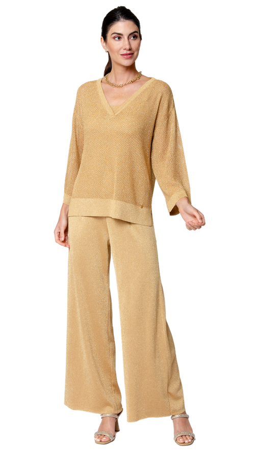 Angelina Mesh Top; Golden Sands
