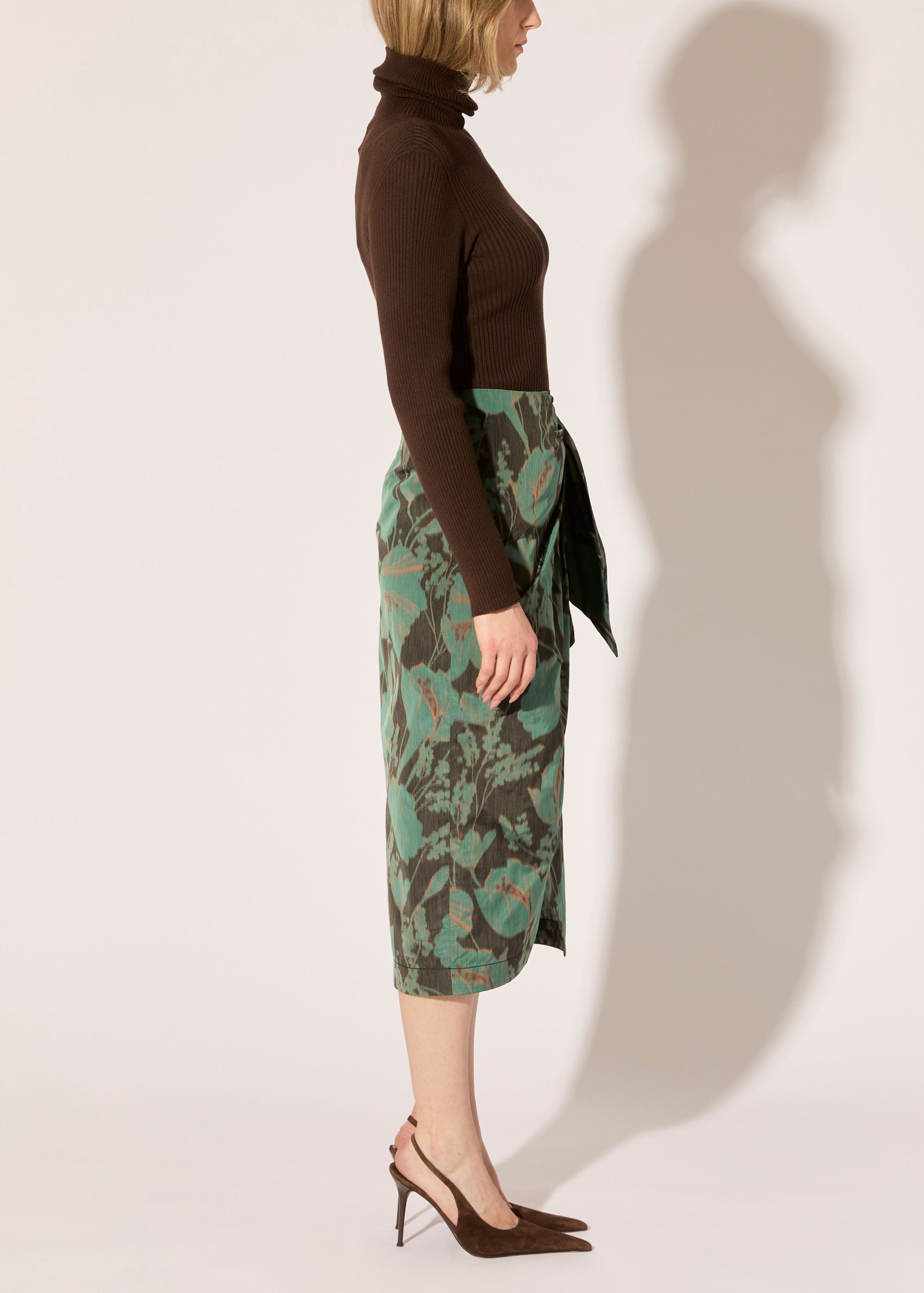 Dutch Floral Print Skirt