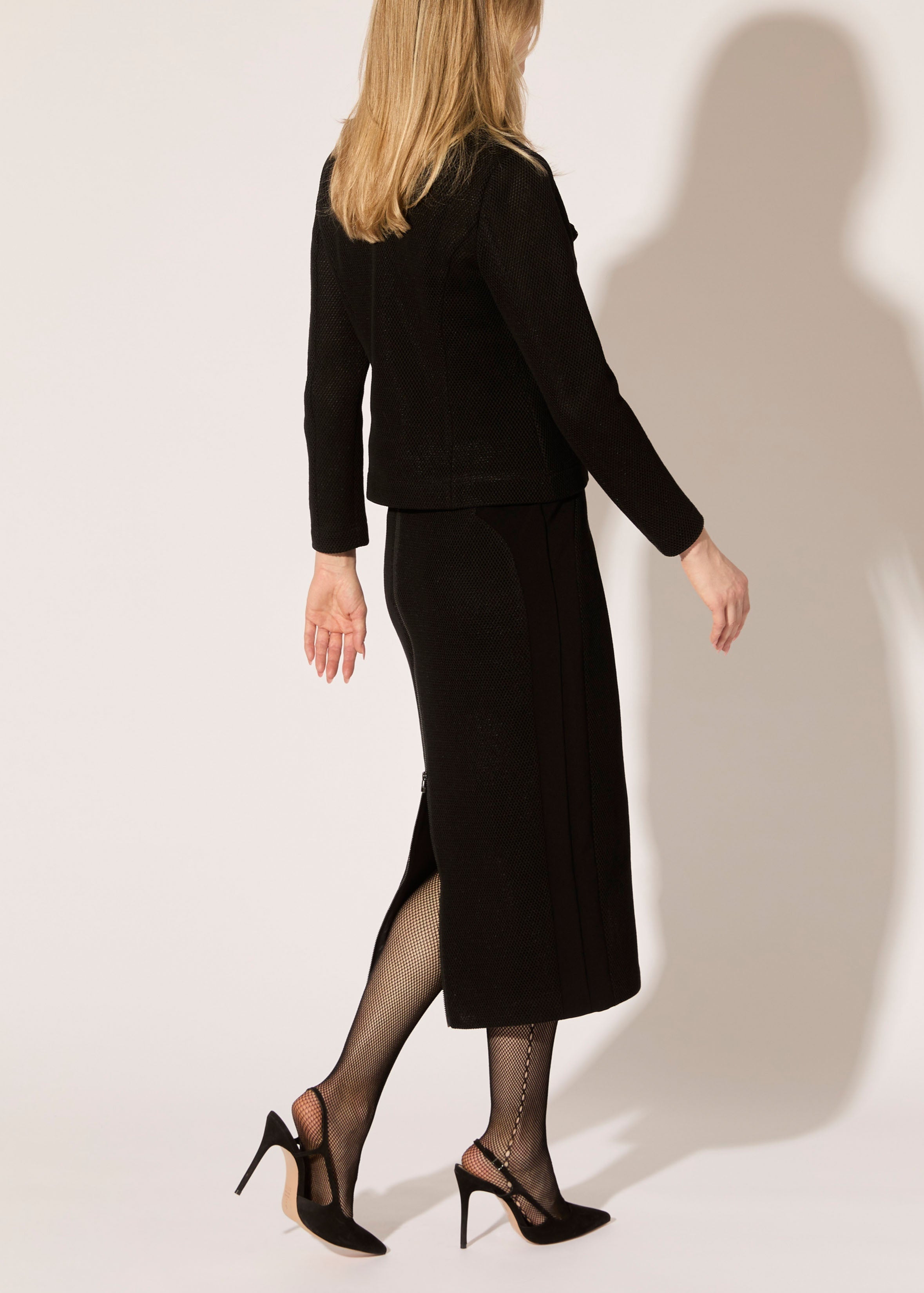 Interlock Mesh Midi Skirt