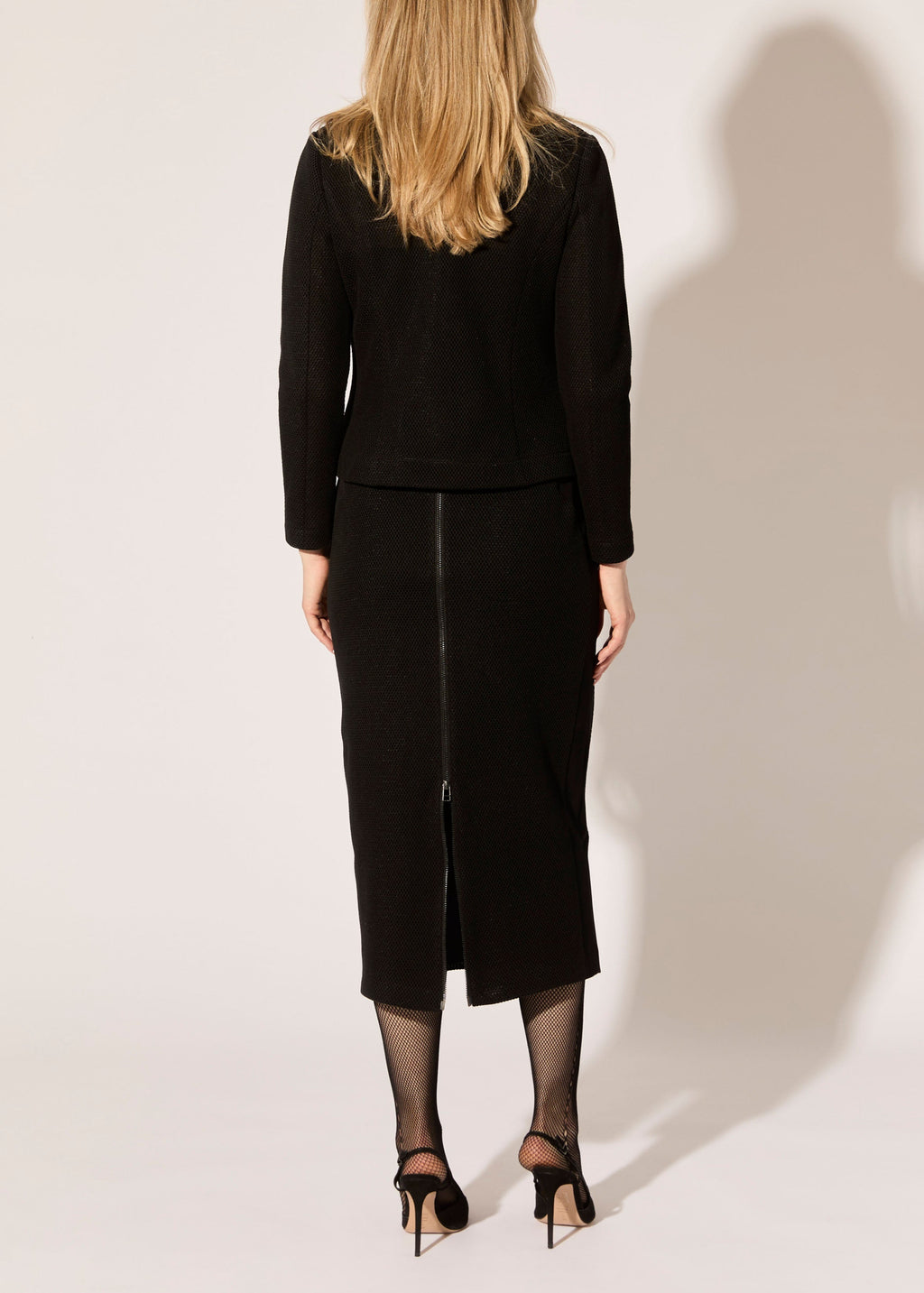 Interlock Mesh Midi Skirt