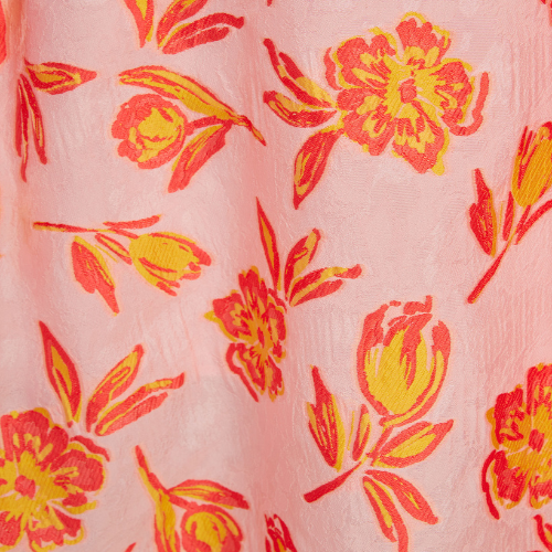 Sadie Maxi Dress Orange Tropical Tulip Jacquard
