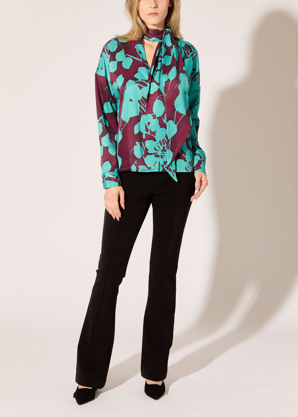 Shadow Print Blouse