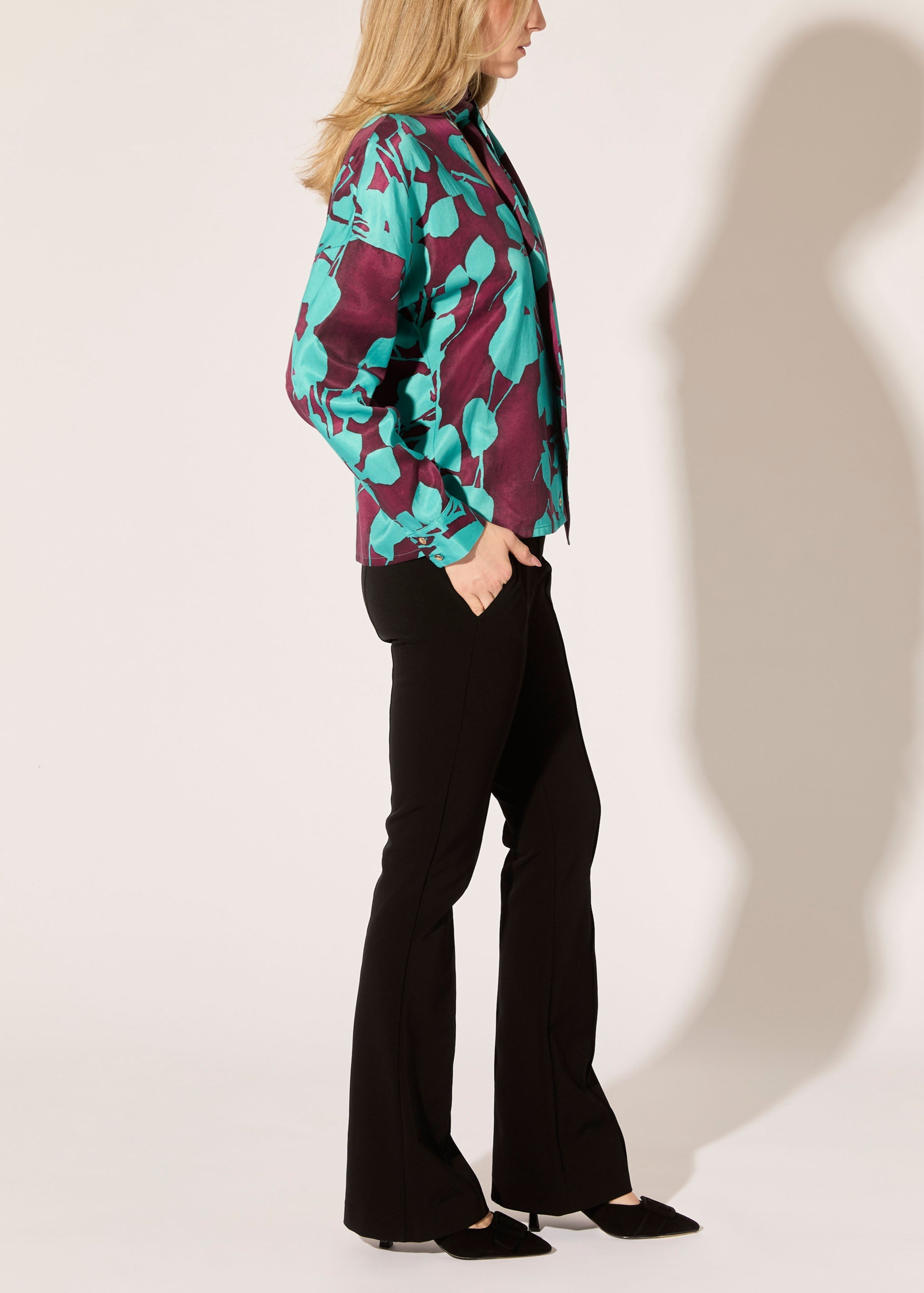 Shadow Print Blouse