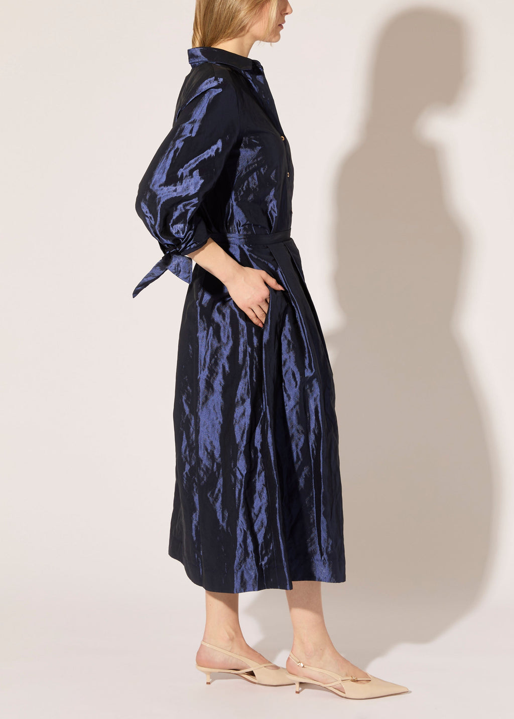 Metallic Taffeta Blouse
