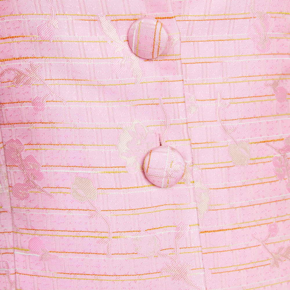 Caroline Dress Pink Textured Dupioni