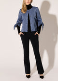 Moire Denim Jacket