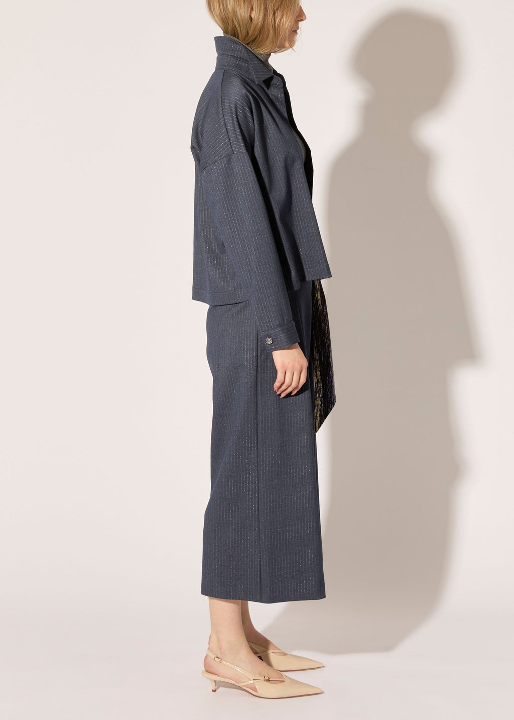 Twinkle Pinstripe Shacket