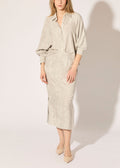 Corded Viscose Dolman Shirt