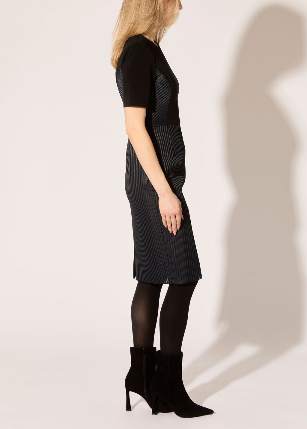 Linear Mesh Sheath Dress