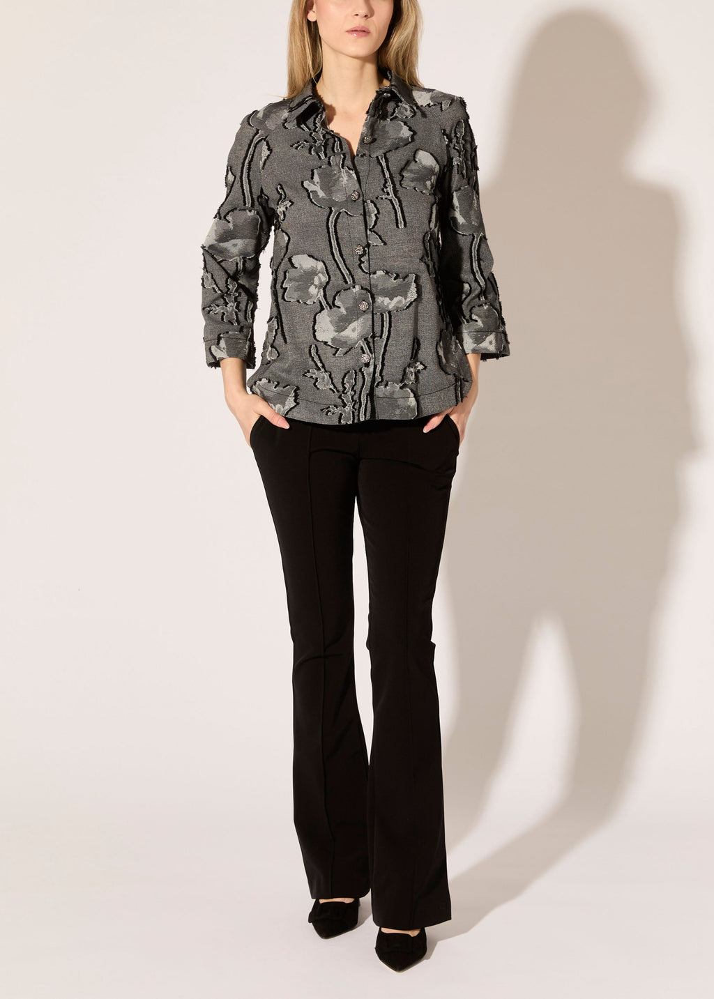 Floral Fil Coupe Shirt