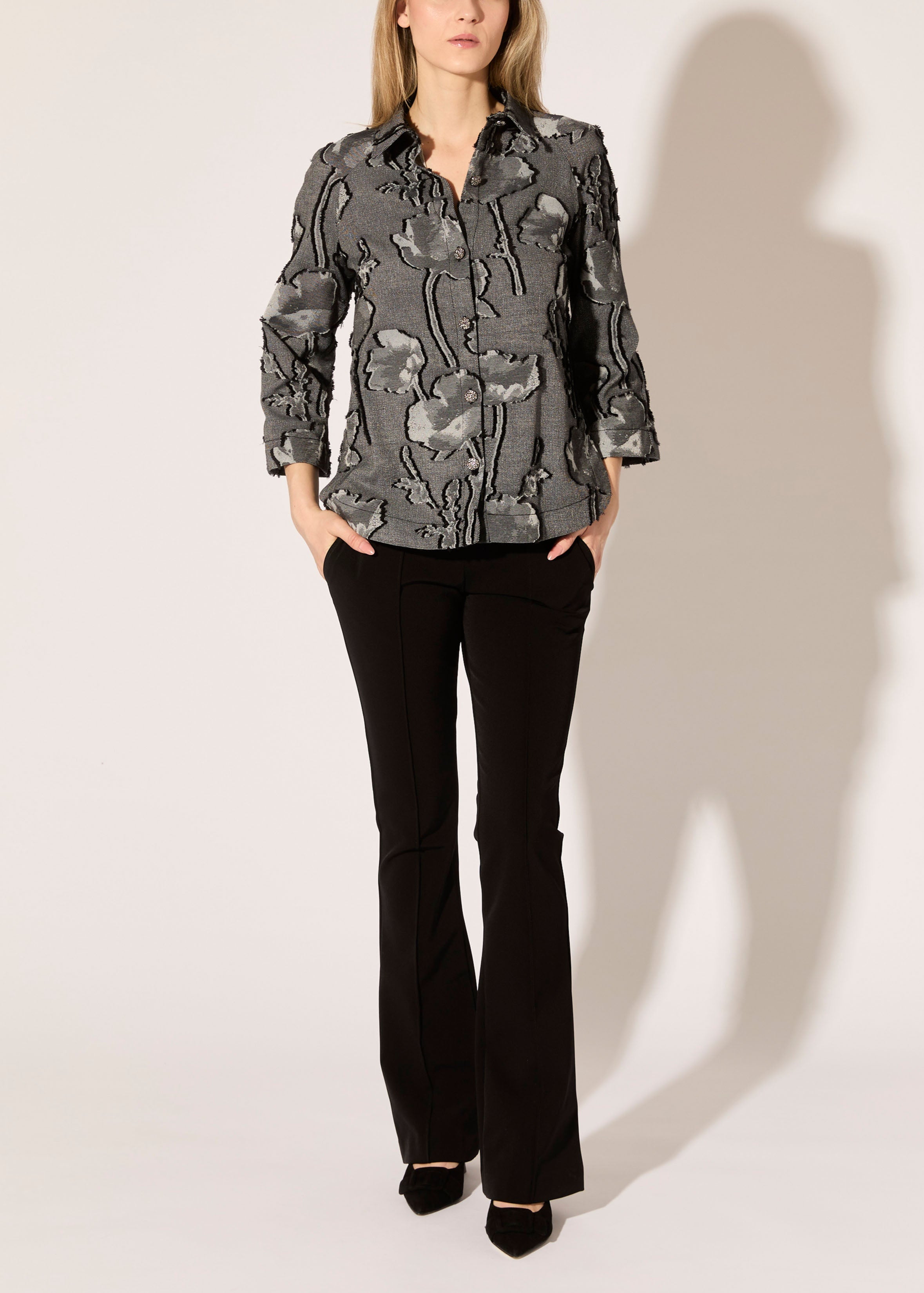 Floral Fil Coupe Shirt