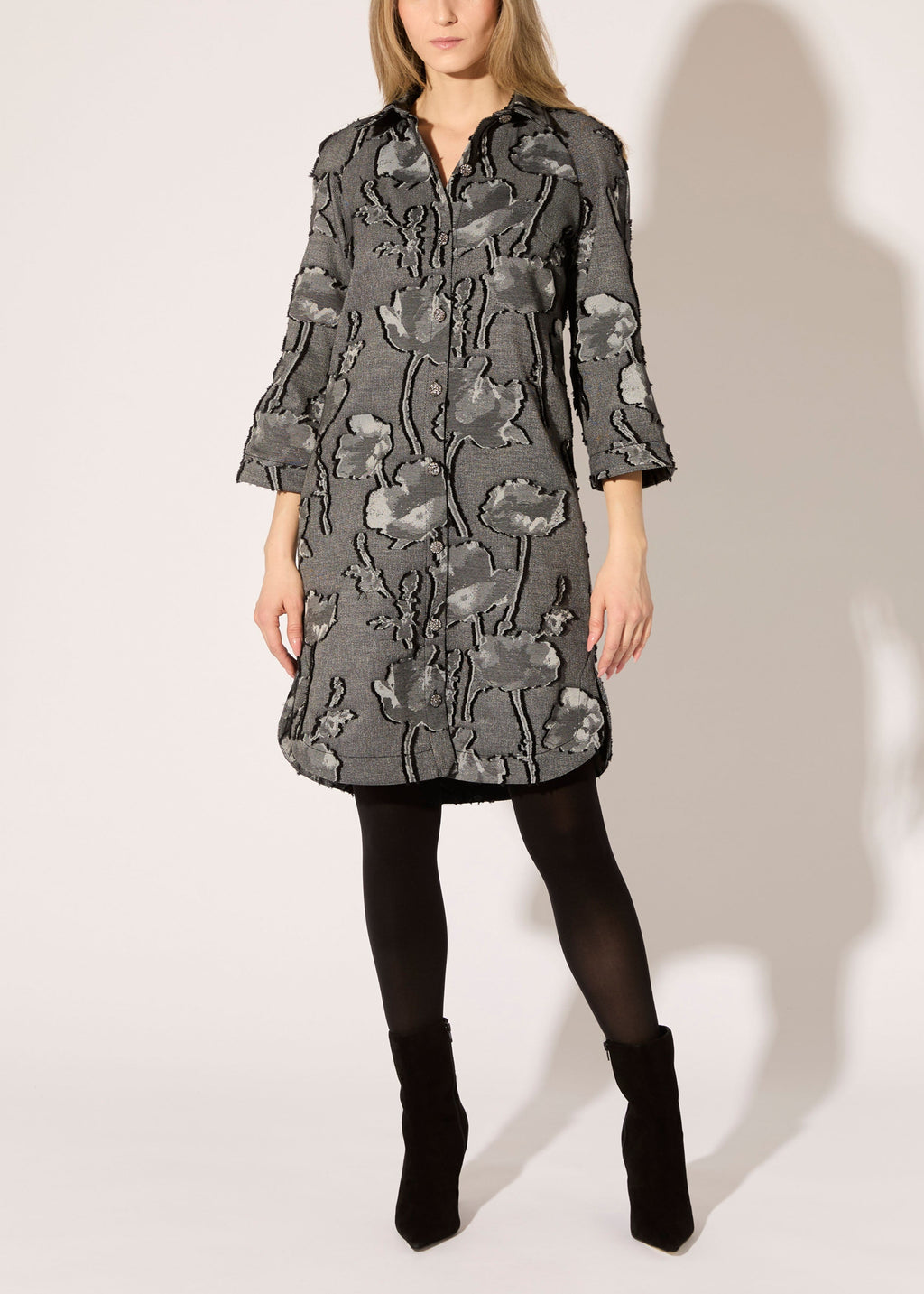 Floral Fil Coupe Dress