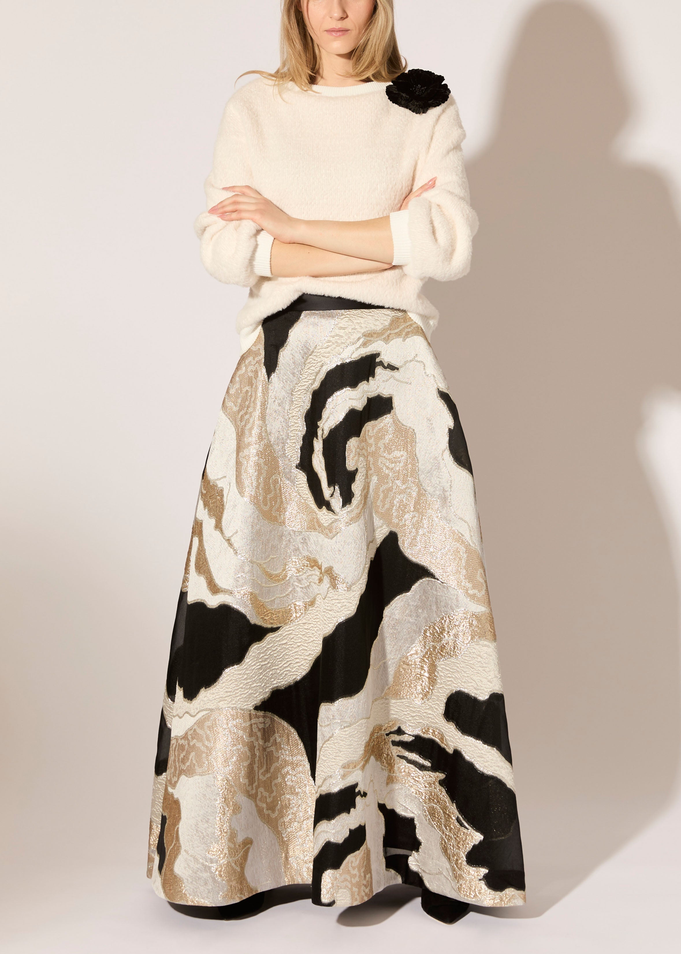 Monarch Fil Coupe Maxi Skirt
