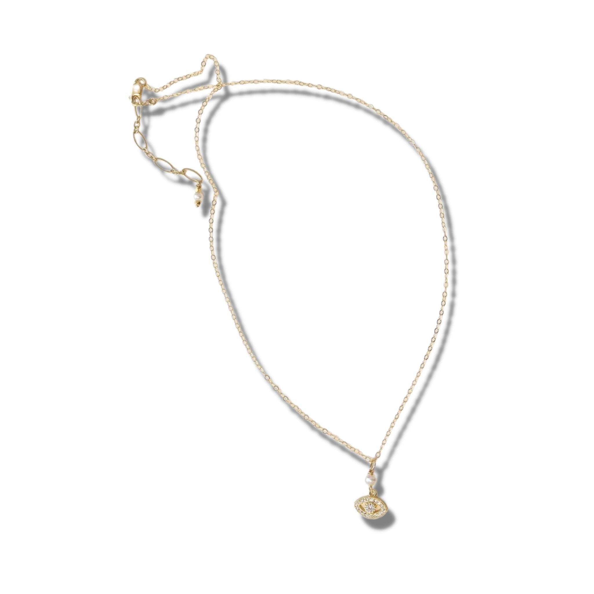 Mod Vin Eye Pendant - Gold or Silver