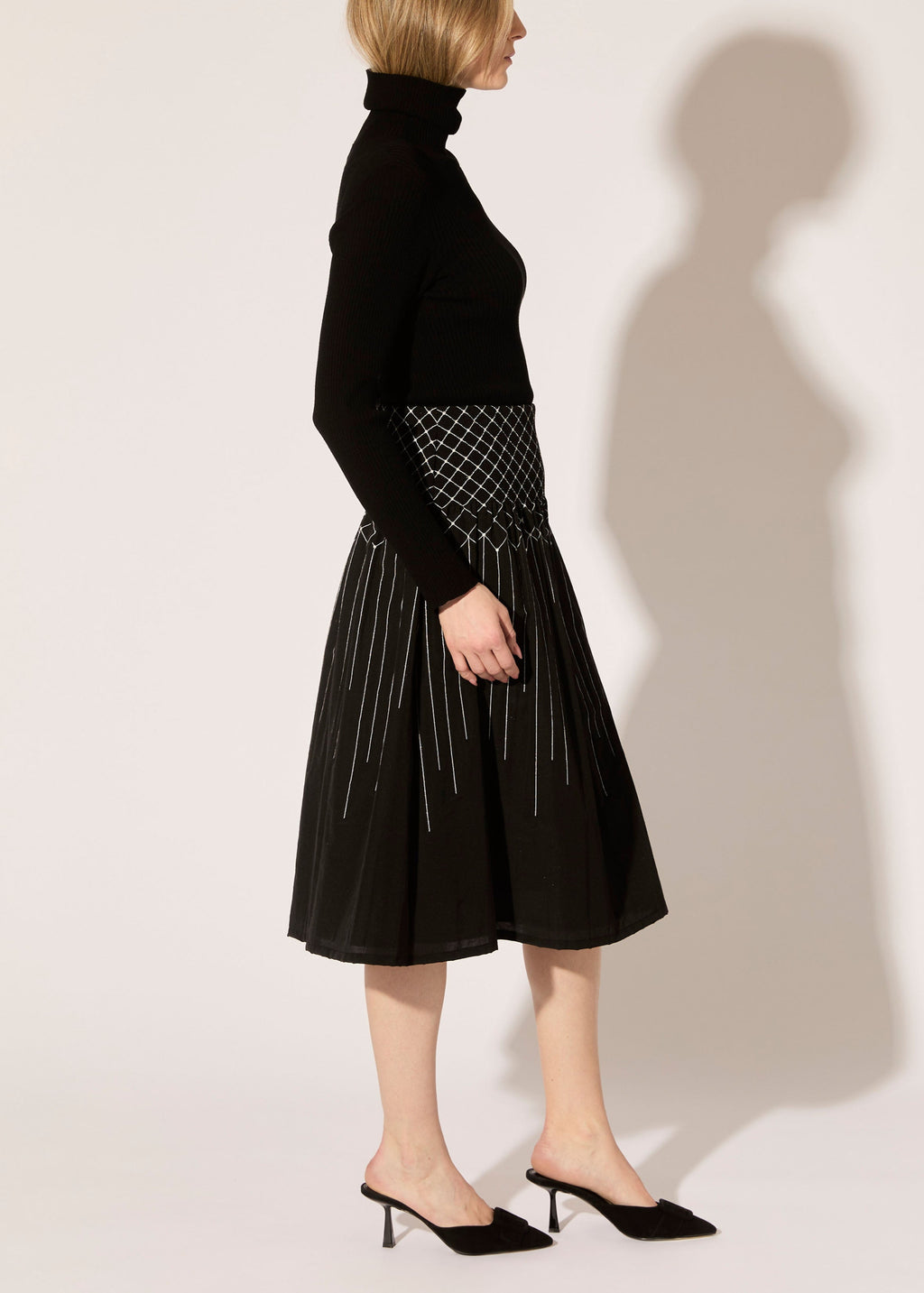Diamond Plisse Skirt