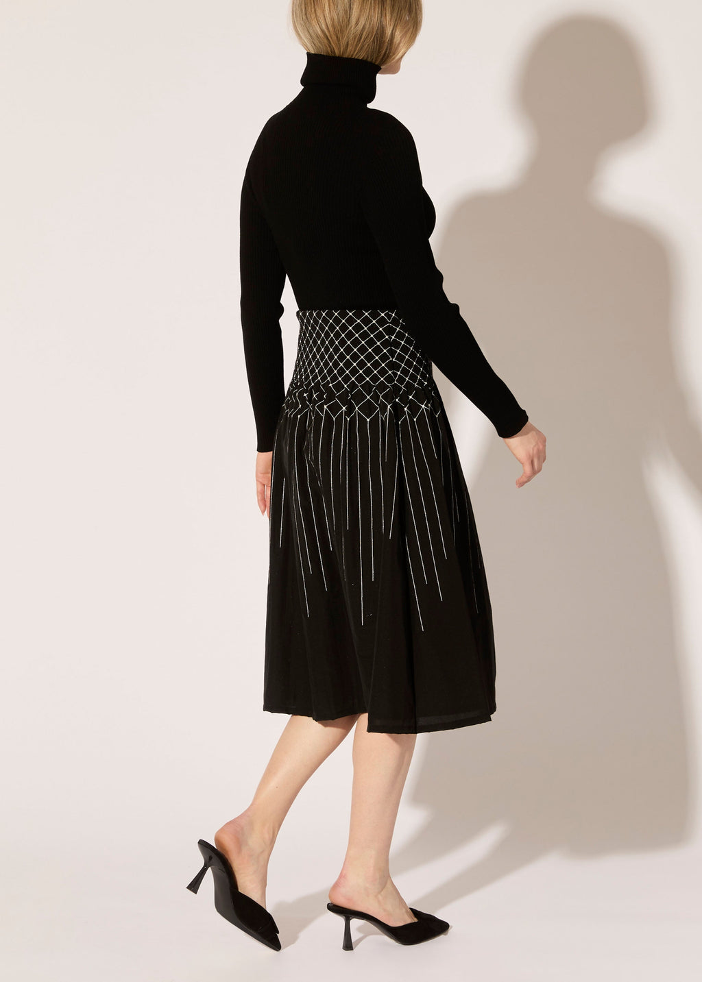 Diamond Plisse Skirt