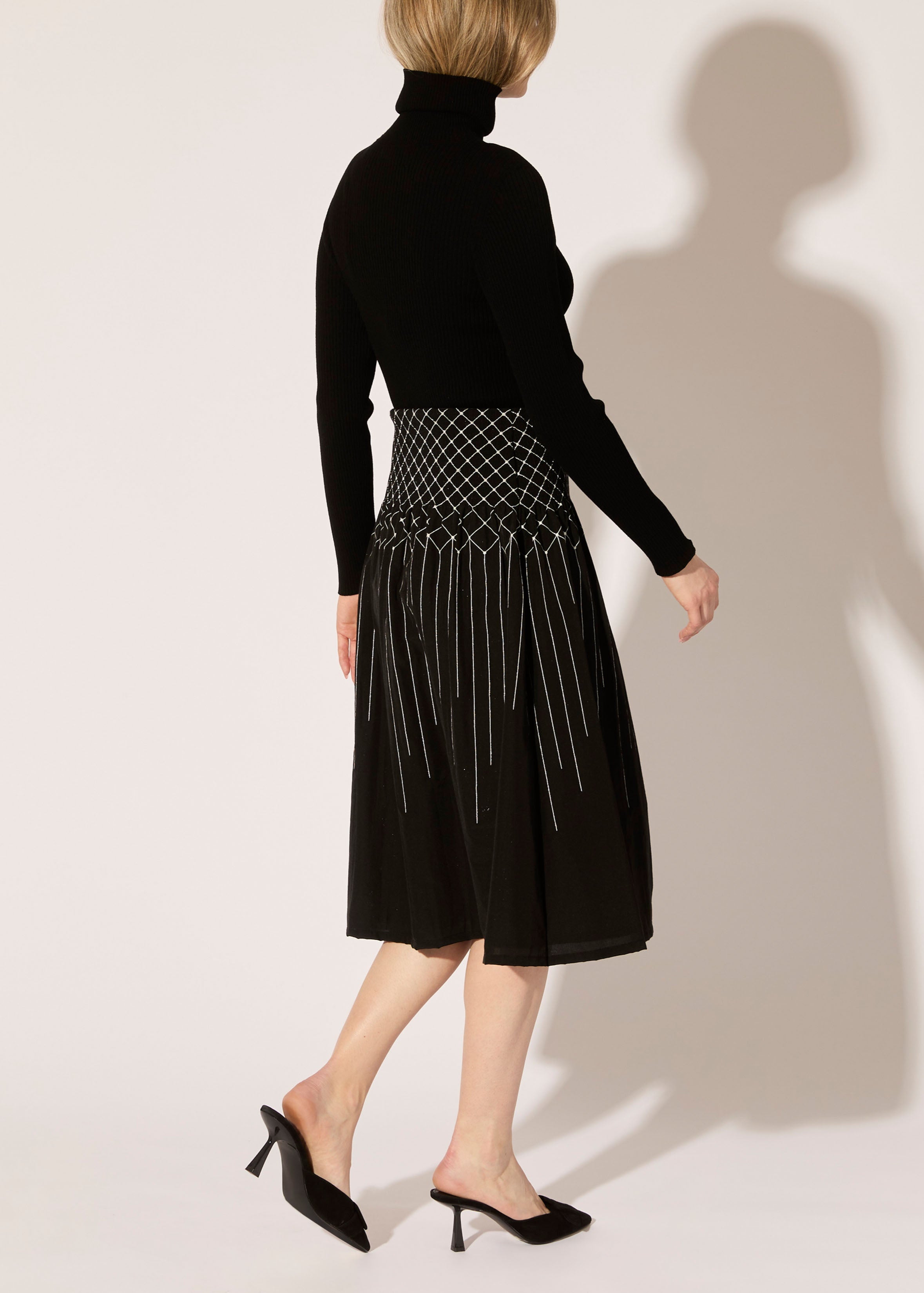 Diamond Plisse Skirt