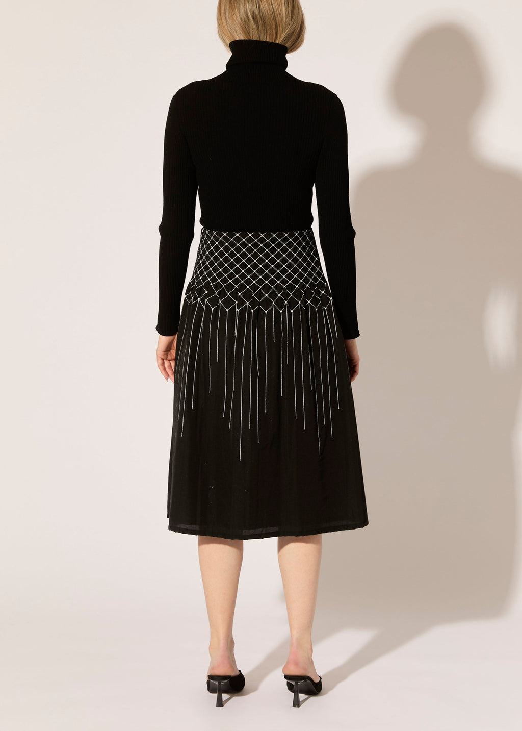 Diamond Plisse Skirt