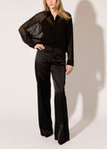 Glitter Dot Mesh Dolman Shirt