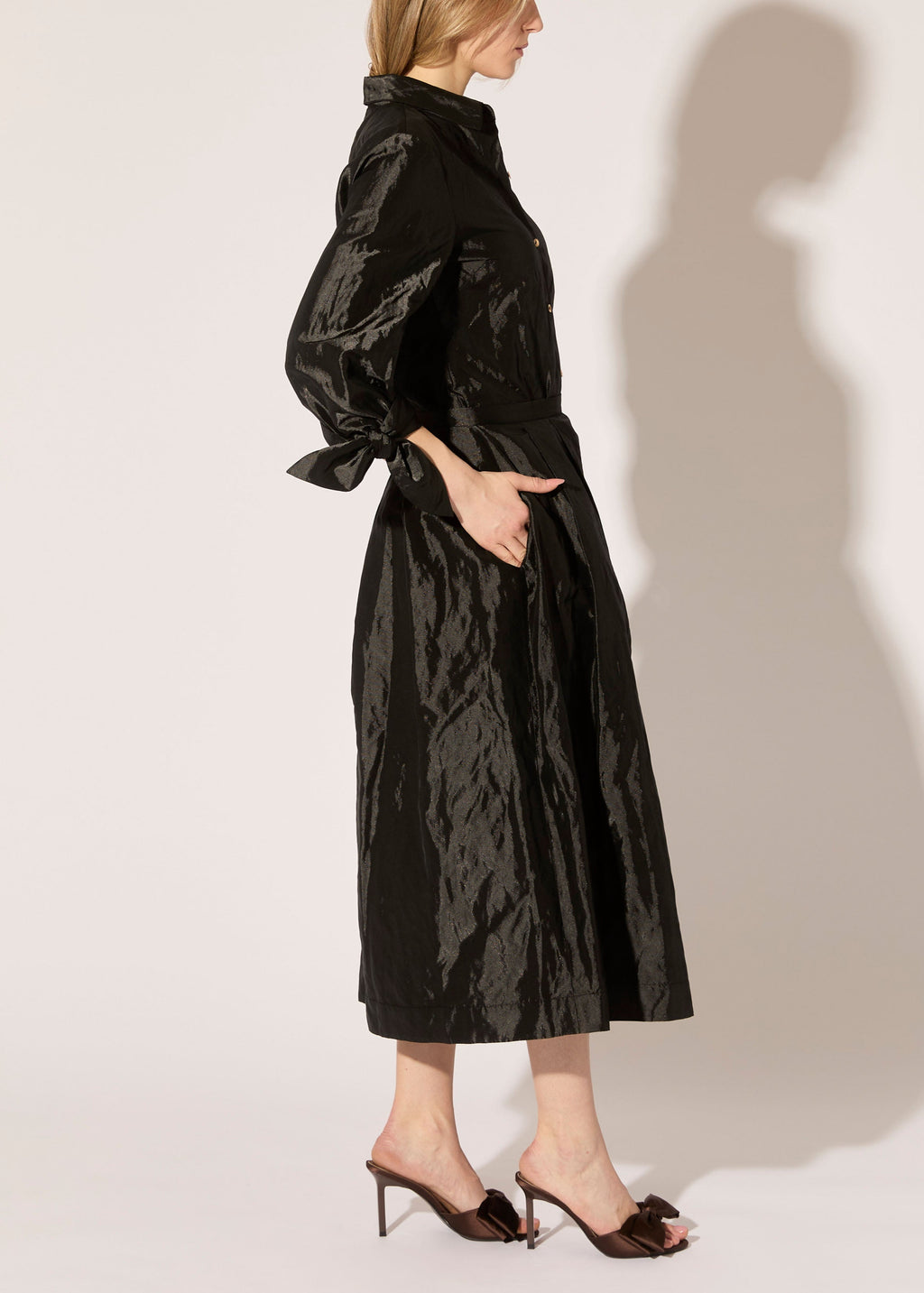 Metallic Taffeta Blouse