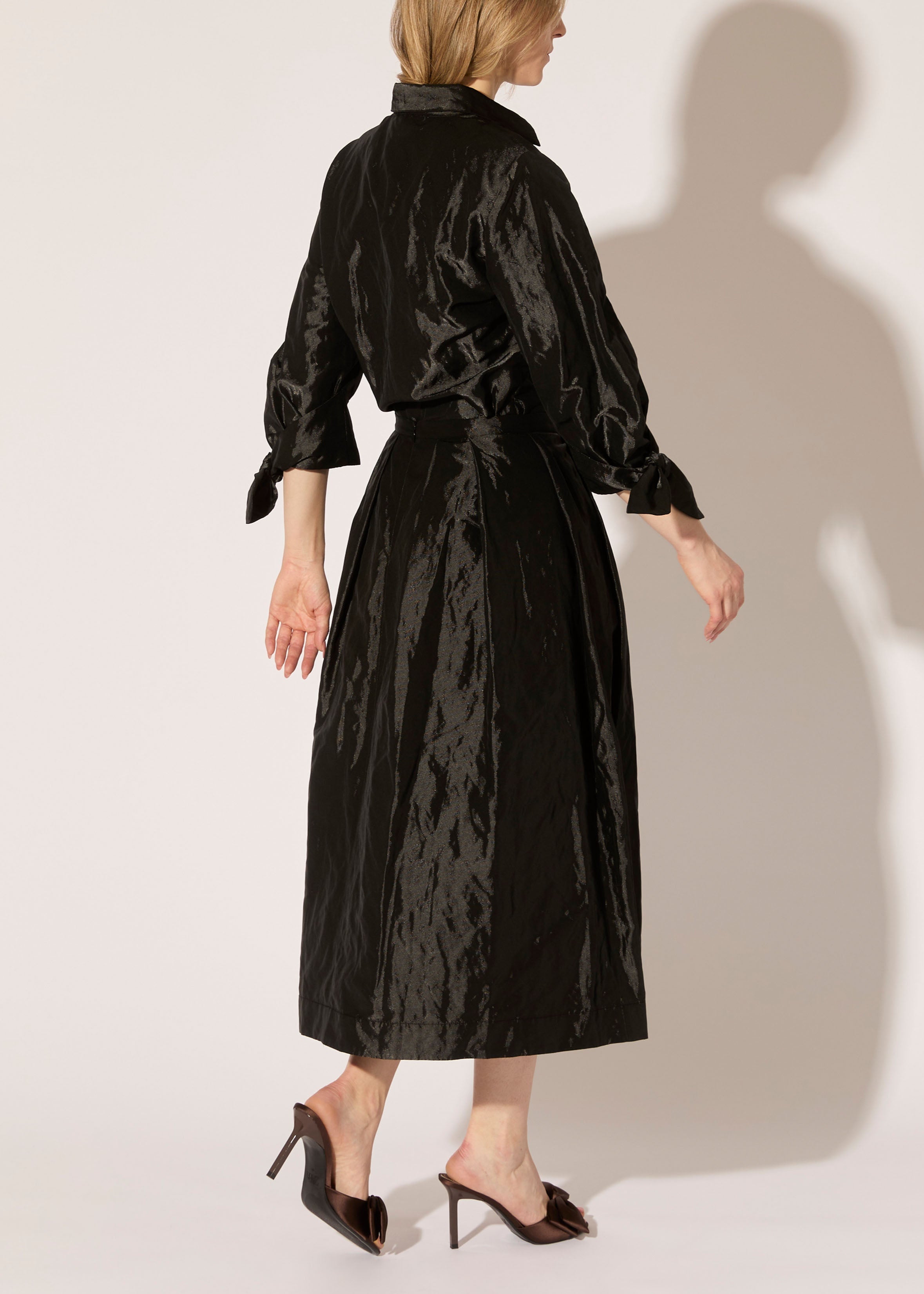 Metallic Taffeta Blouse