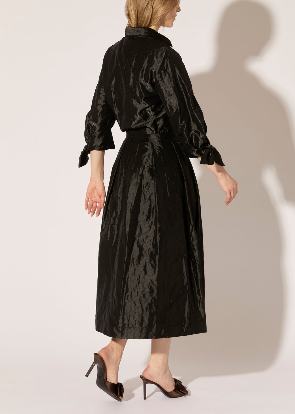 Metallic Taffeta Skirt