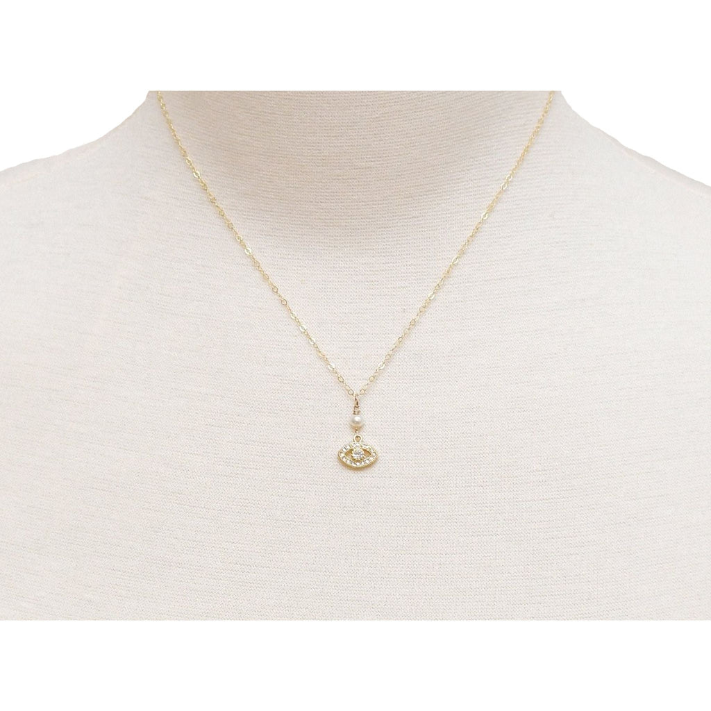 Mod Vin Eye Pendant - Gold or Silver