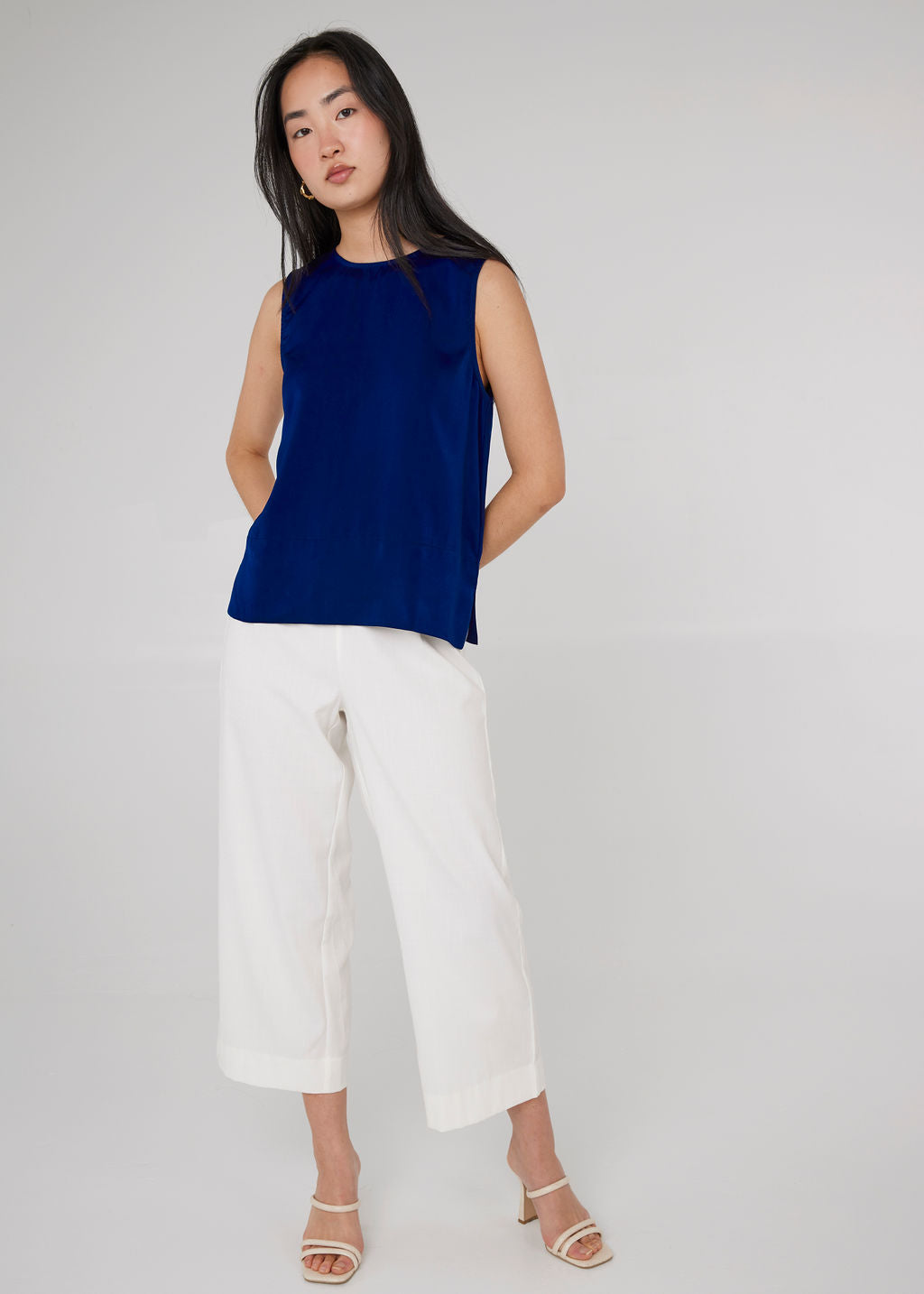 Grace Culotte White Twill