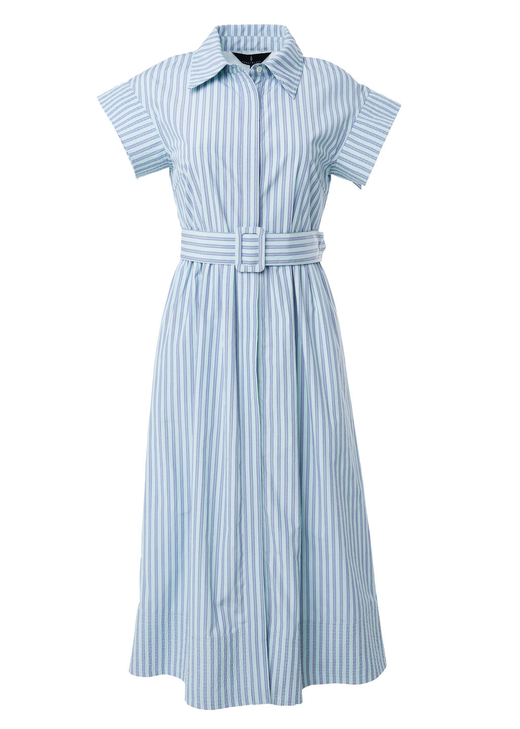 Harper Dress Periwinkle Stripe Cotton