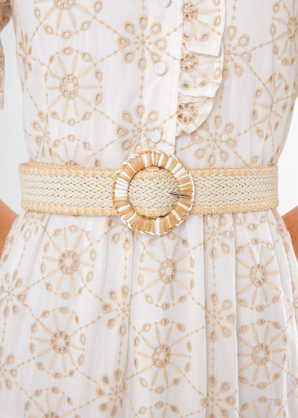Woven Belt White