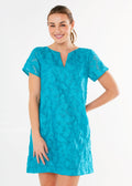 Lulu Dress Turquoise Cloud Organza