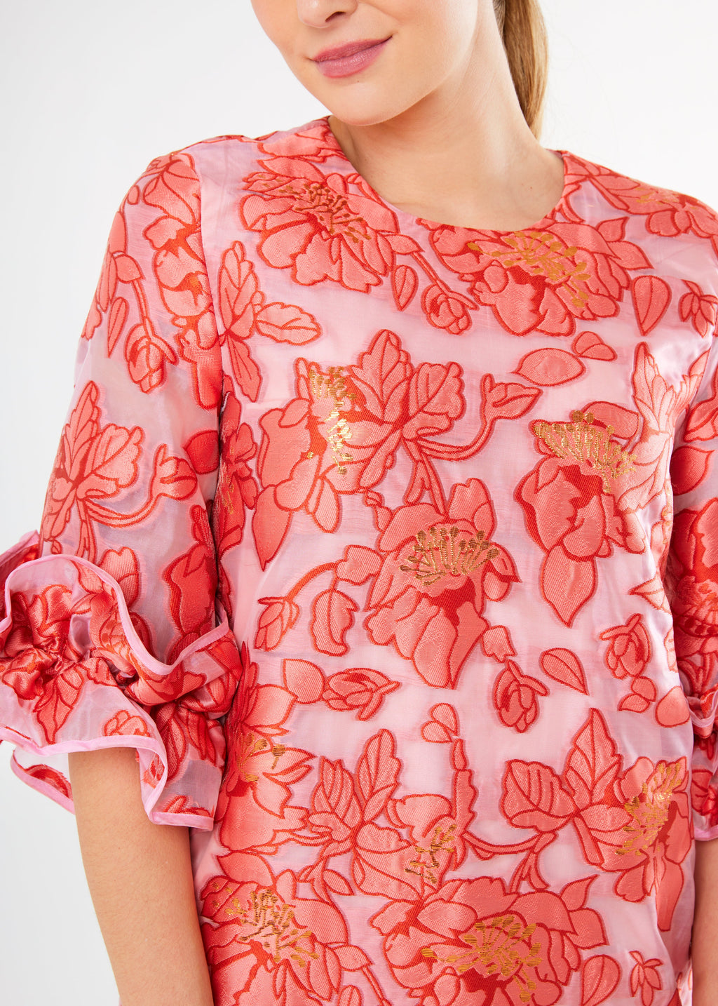 Bronwyn Dress Rose Blossom Organza