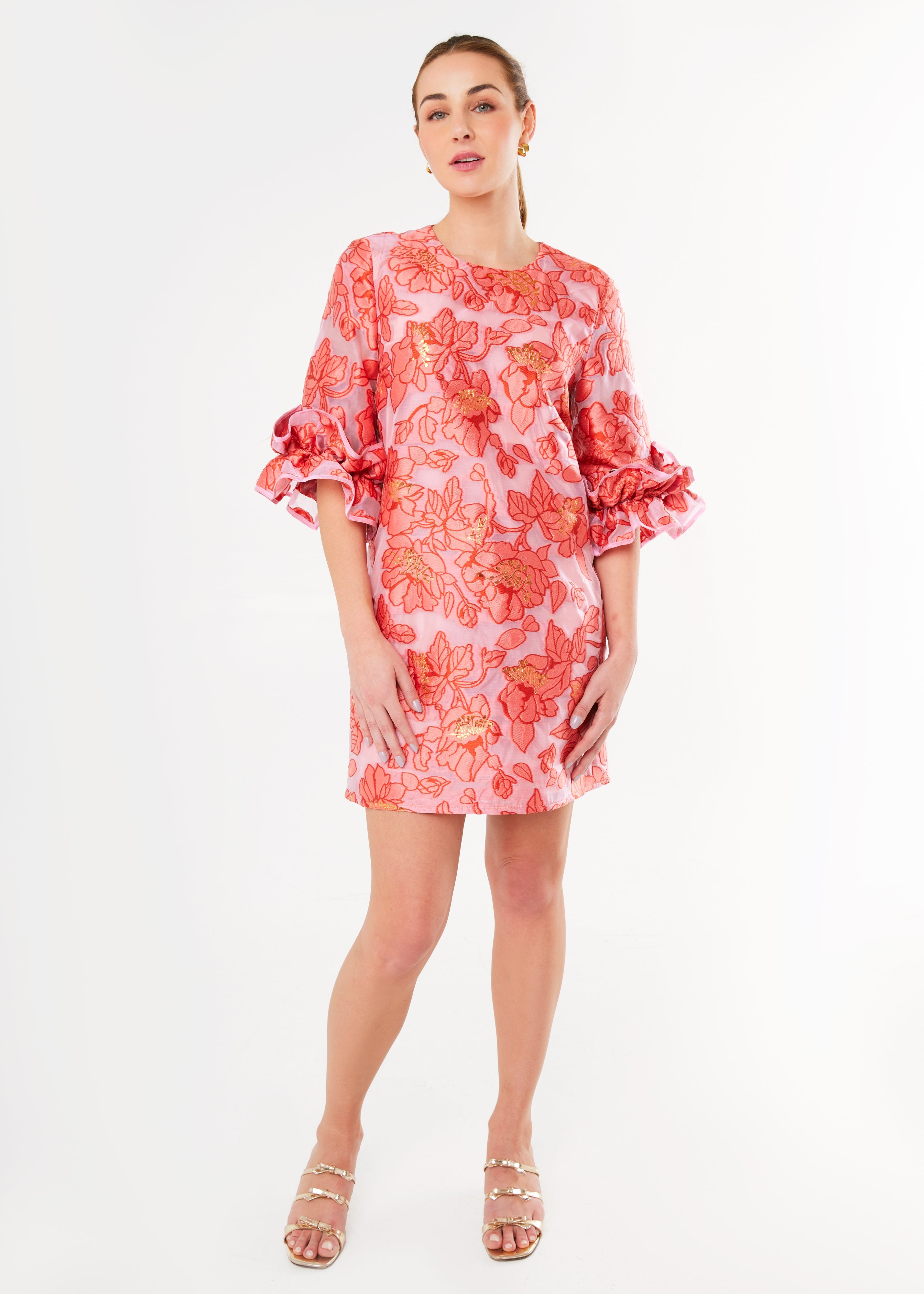 Bronwyn Dress Rose Blossom Organza