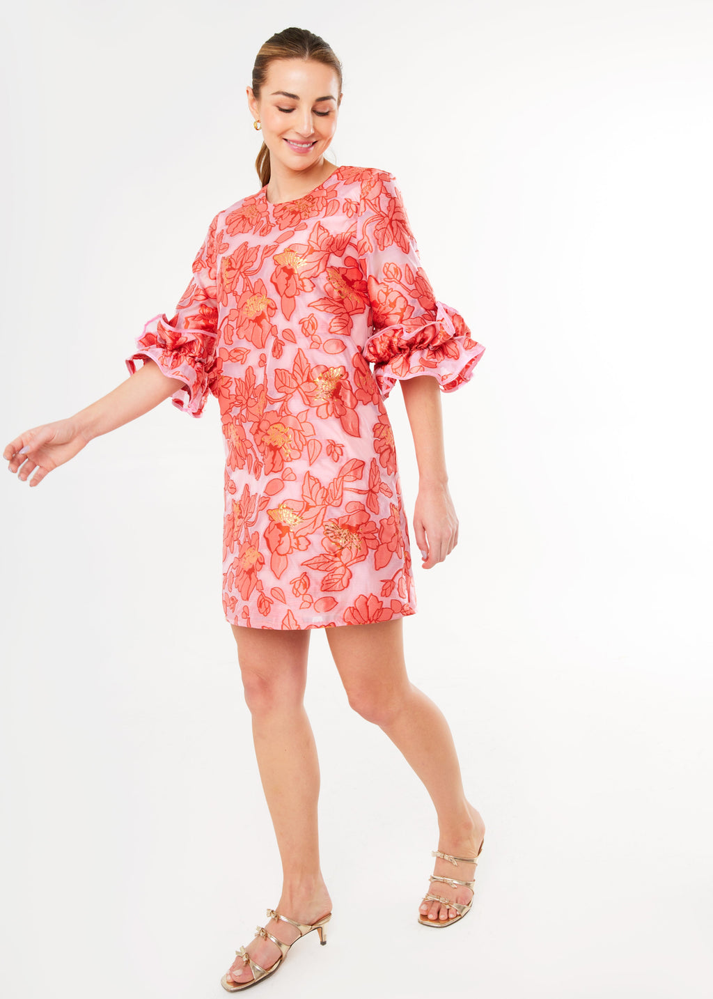 Bronwyn Dress Rose Blossom Organza