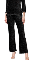Amanda Boot Leg Shimmery Pant; Black Shimmer