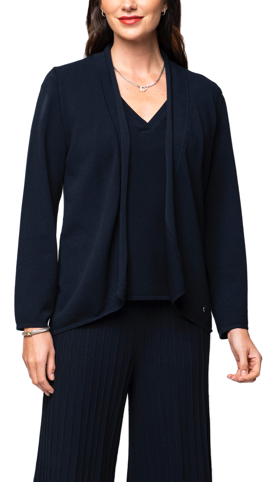 Amy Shawl Collar Cardigan ; Dark Navy