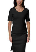 Annika Short Sleeved Top, Black