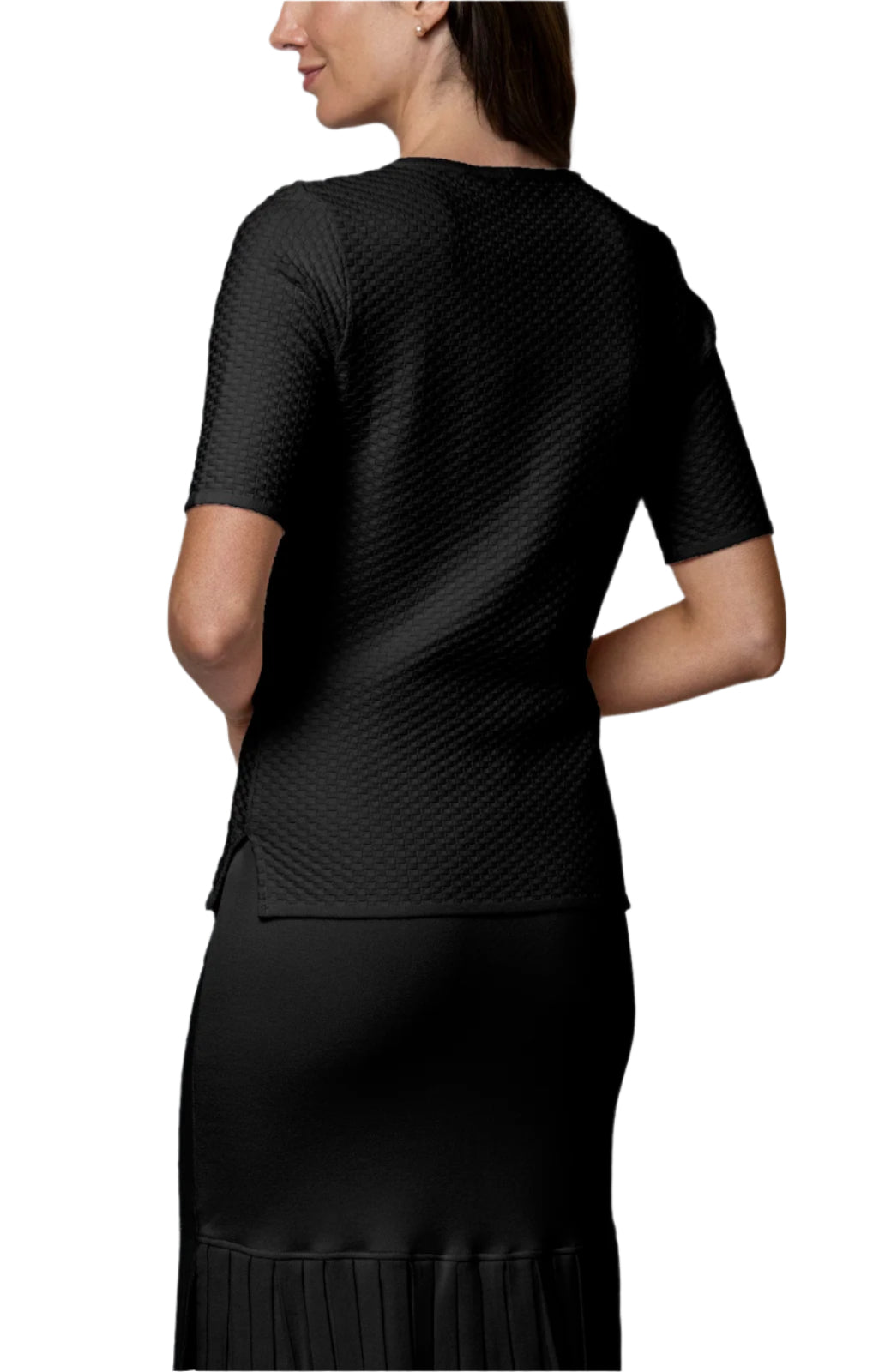 Annika Short Sleeved Top, Black