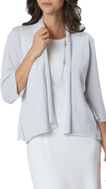 Elsa Shimmery Jacket / Cardigan ; Silver White